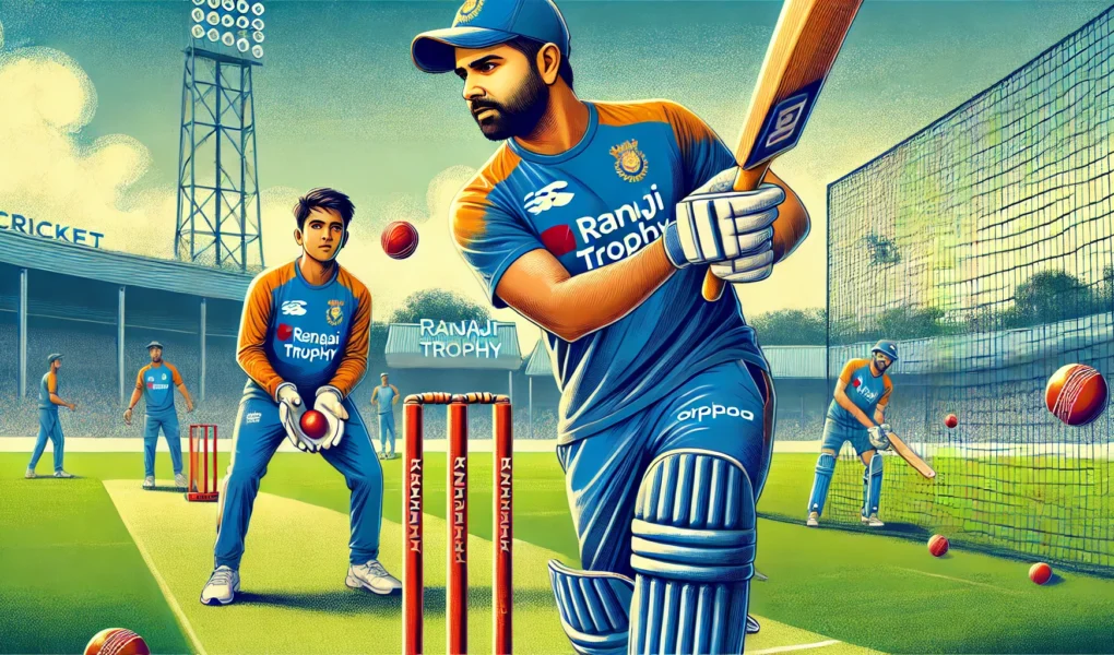 रोहित शर्मा रणजी ट्रॉफी प्रैक्टिस सेशन में शामिल