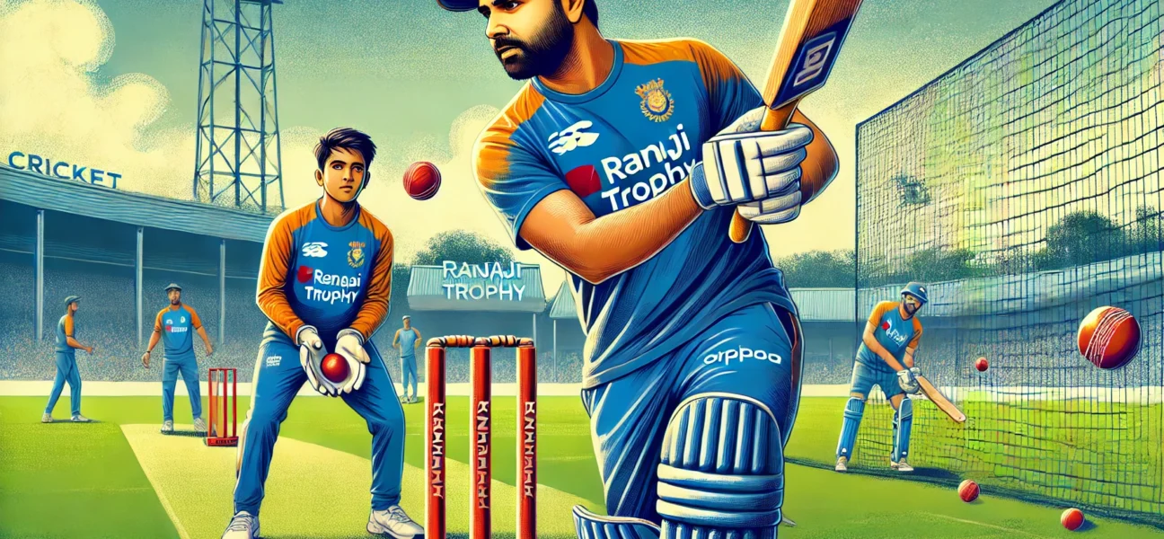 रोहित शर्मा रणजी ट्रॉफी प्रैक्टिस सेशन में शामिल