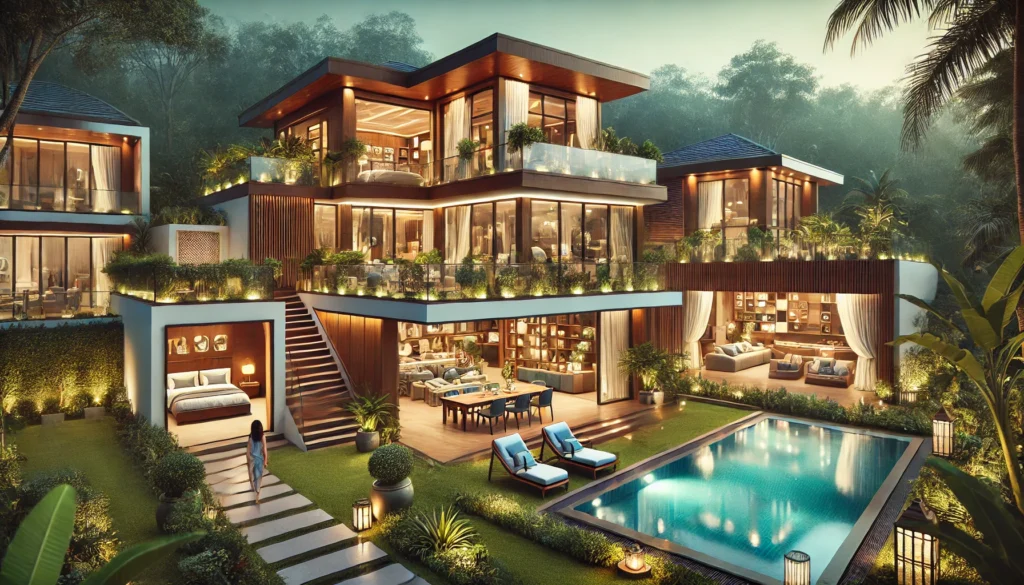 अनुष्का-विराट का आलीशान बंगला